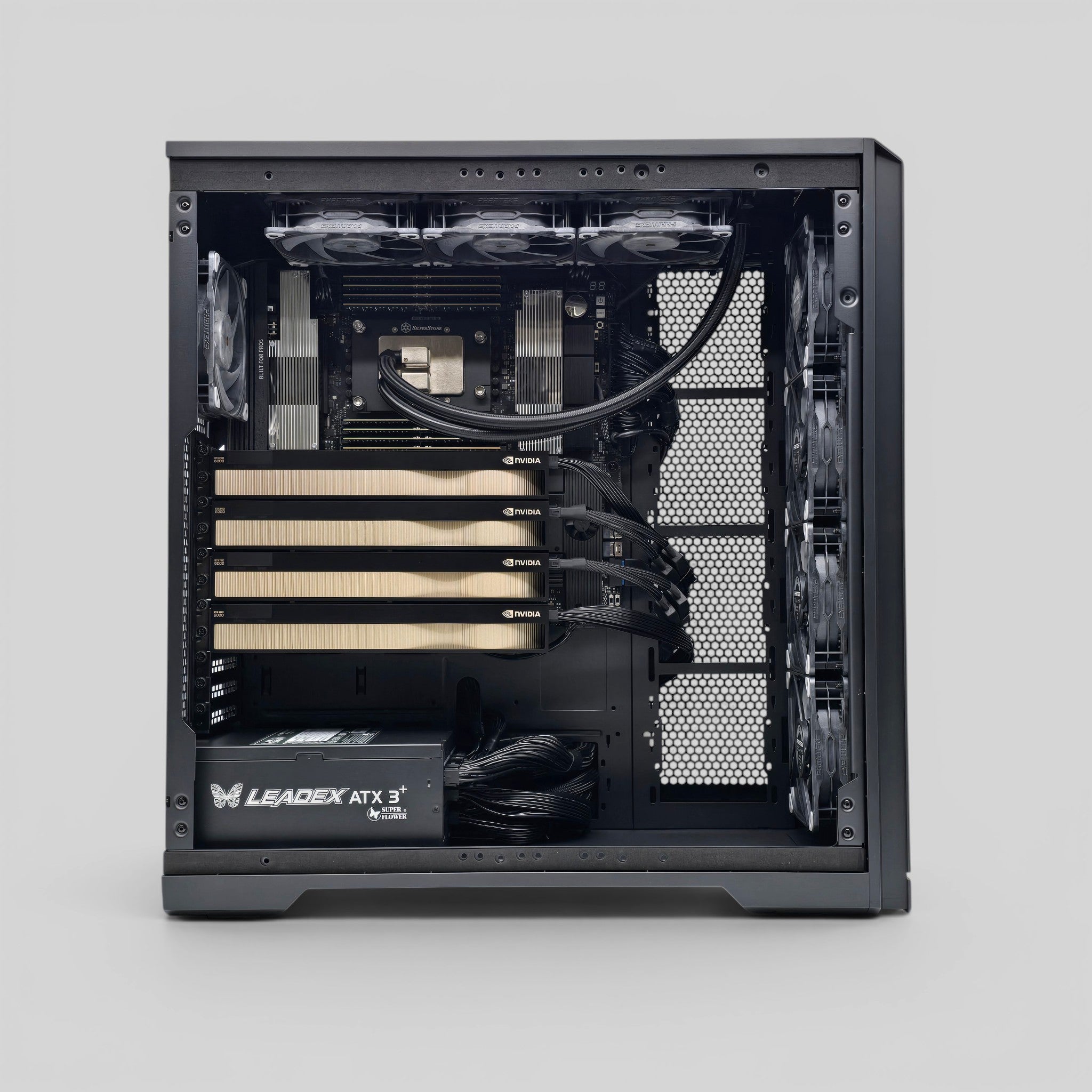 4x RTX PRO 6000 Blackwell 96GB Max-Q, Threadripper Pro 9995WX 96-Core, 512GB DDR5, 32TB Gen 5 NVMe, Custom High End Workstation PC for AI, LLM, ML