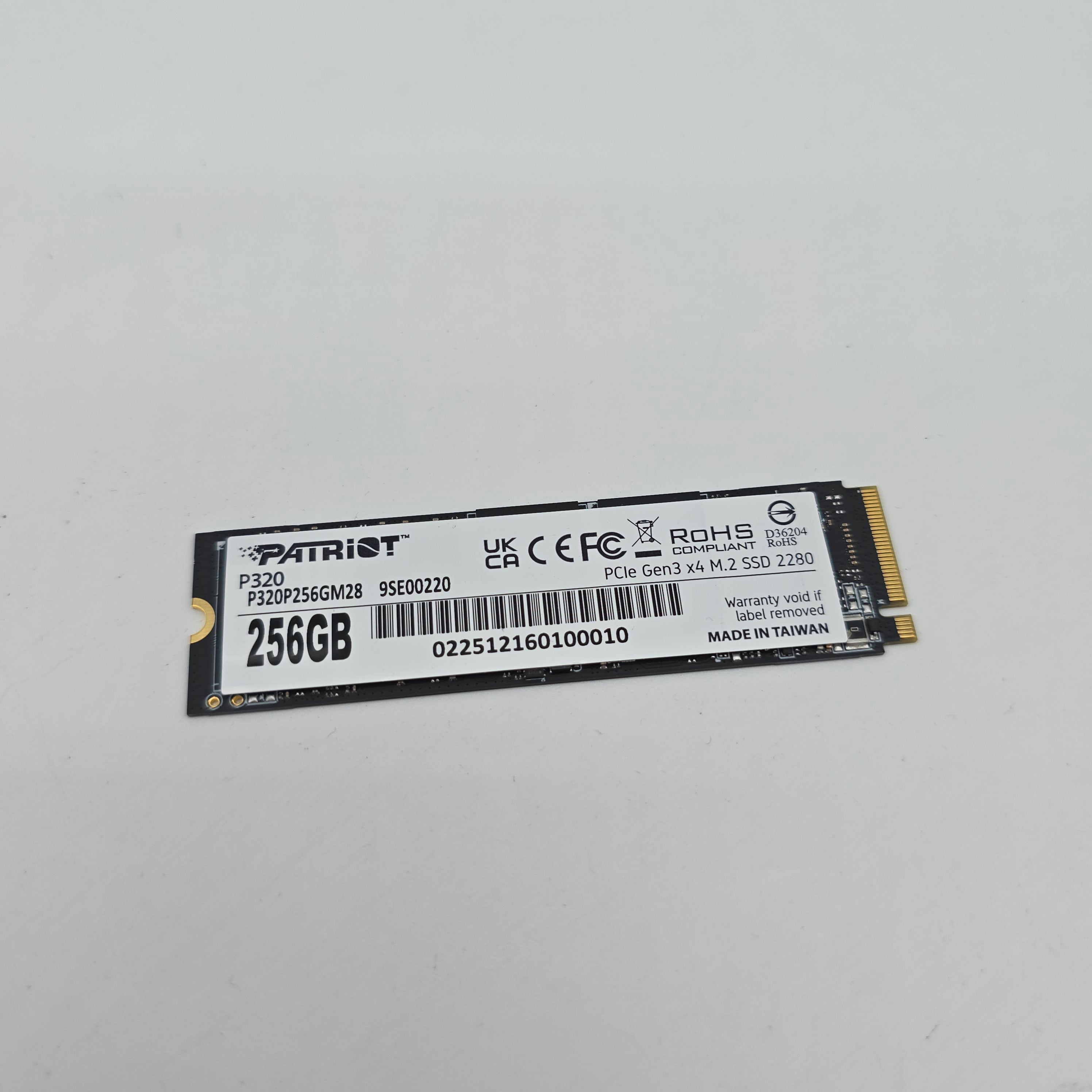 Patriot P320 256GB M.2 NVMe SSD Storage