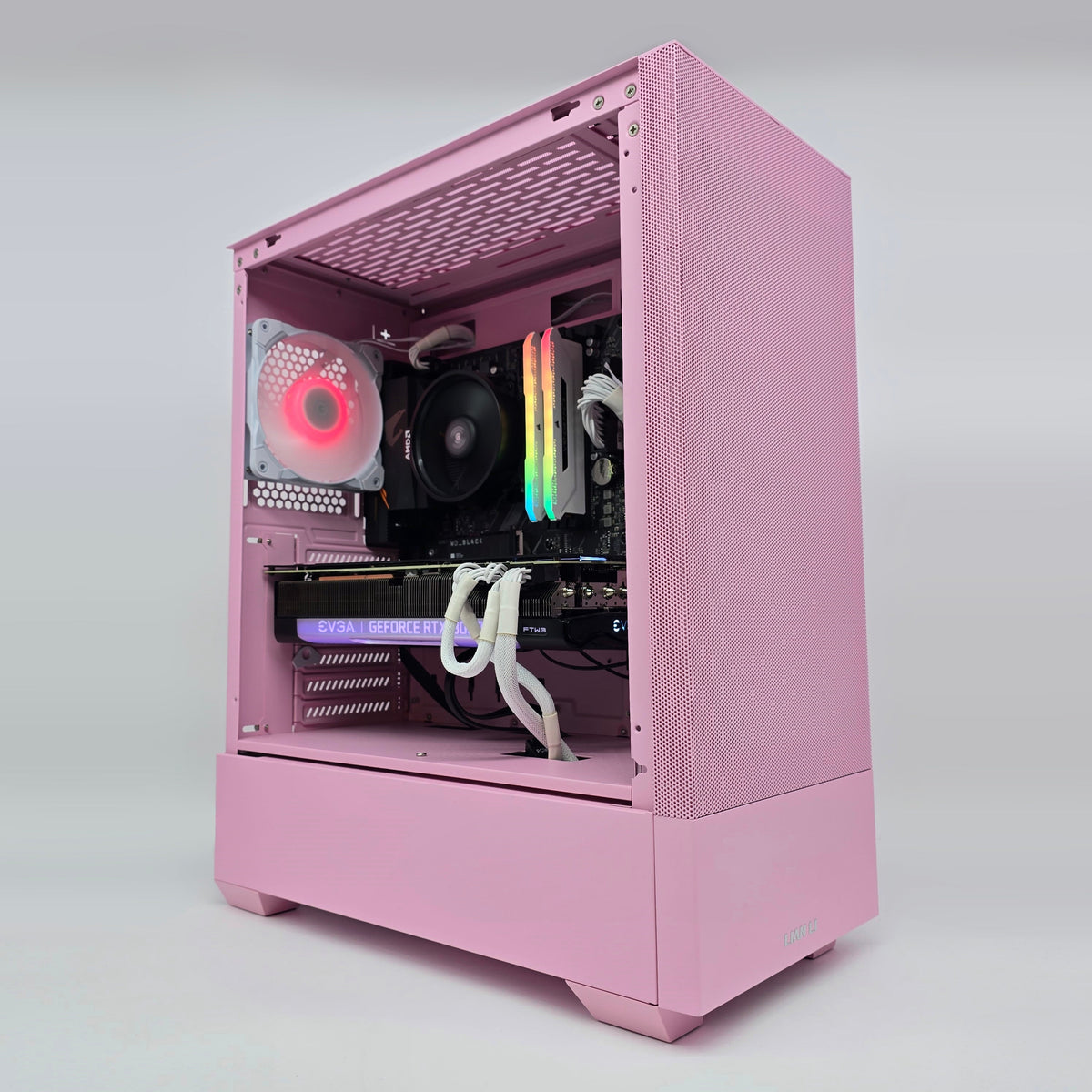 RTX 3080, Ryzen 5600, 32GB RAM, 1TB NVMe, Custom Pink Gaming PC