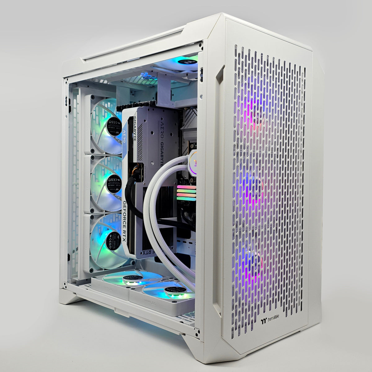 RTX 4070Ti, Intel i9-14900KF, 64GB DDR5, 2TB, Custom White Liquid Cooled Gaming PC
