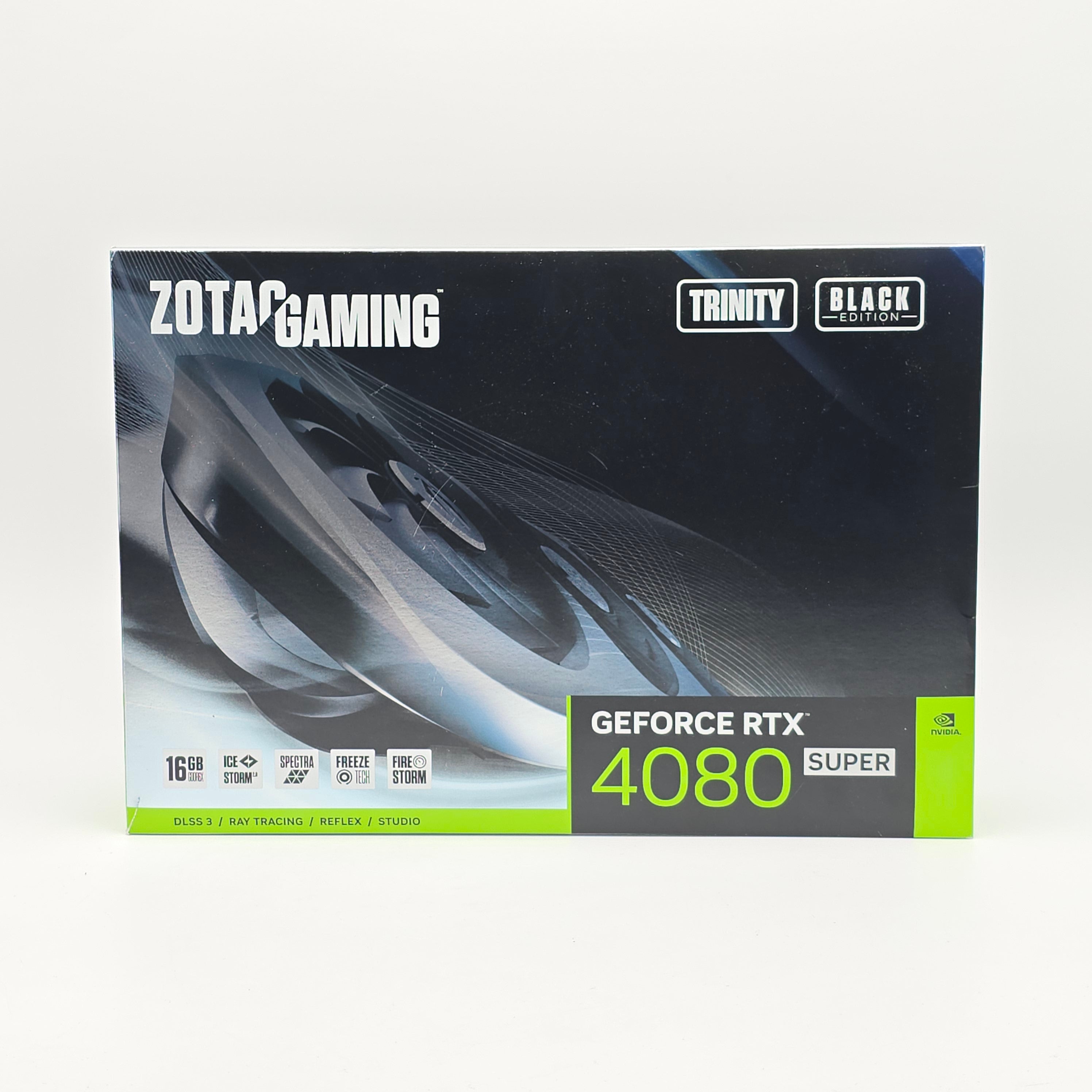 RTX 4080 Super Zotac Gaming Trinity Black 16GB, NVIDIA Gaming Graphics Card GPU