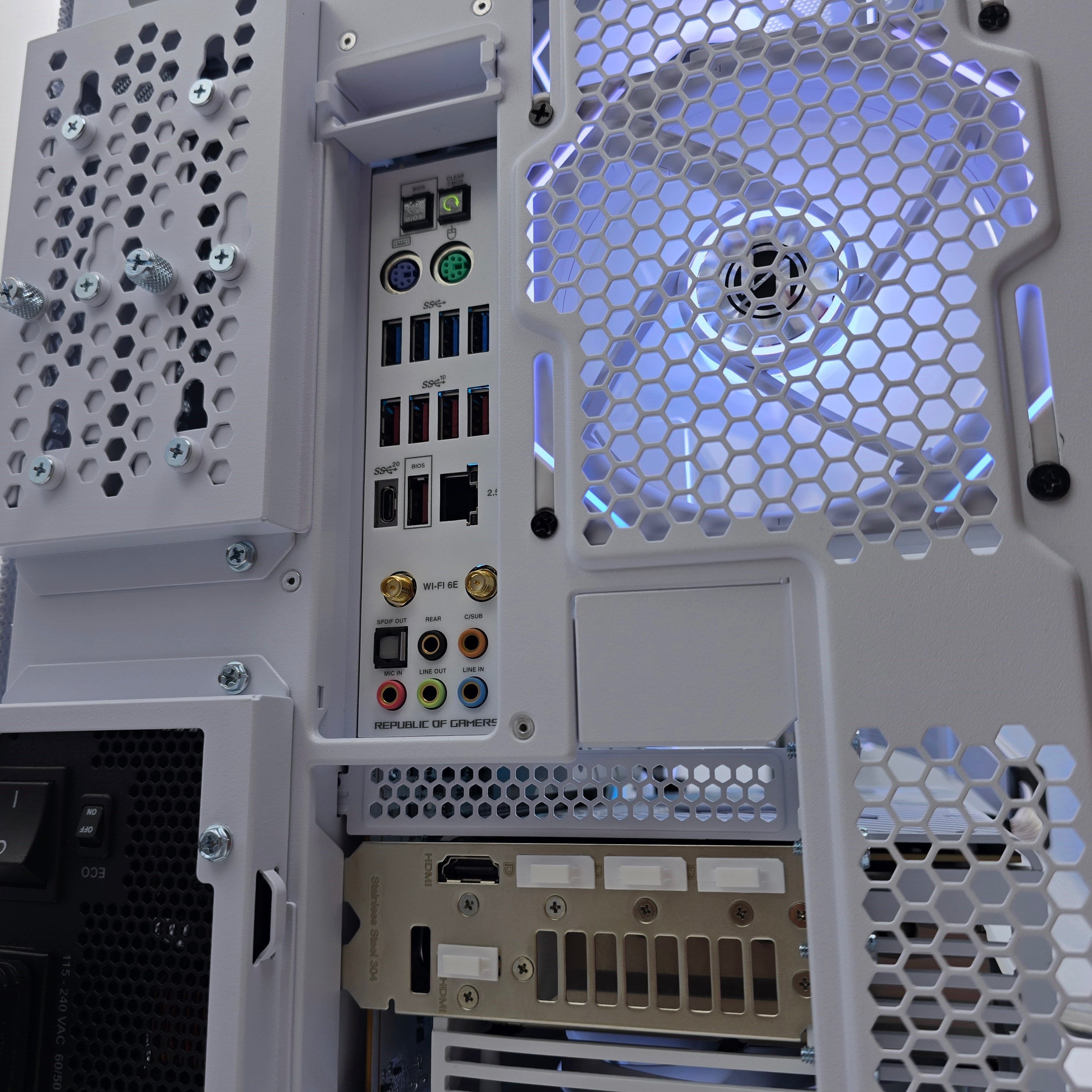 RTX 4090 STRIX, Intel i9-14900KS, Z790 MAXIMUS APEX, 6TB NVMe, 48GB 8000MHz DDR5, Brand New High End White Prebuilt Gaming PC