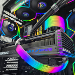 RTX 4090 STRIX, i9-14900K, 64GB DDR5, 6TB NVMe, LCD Lian Li Fans/AIO, Brand New Gaming PC