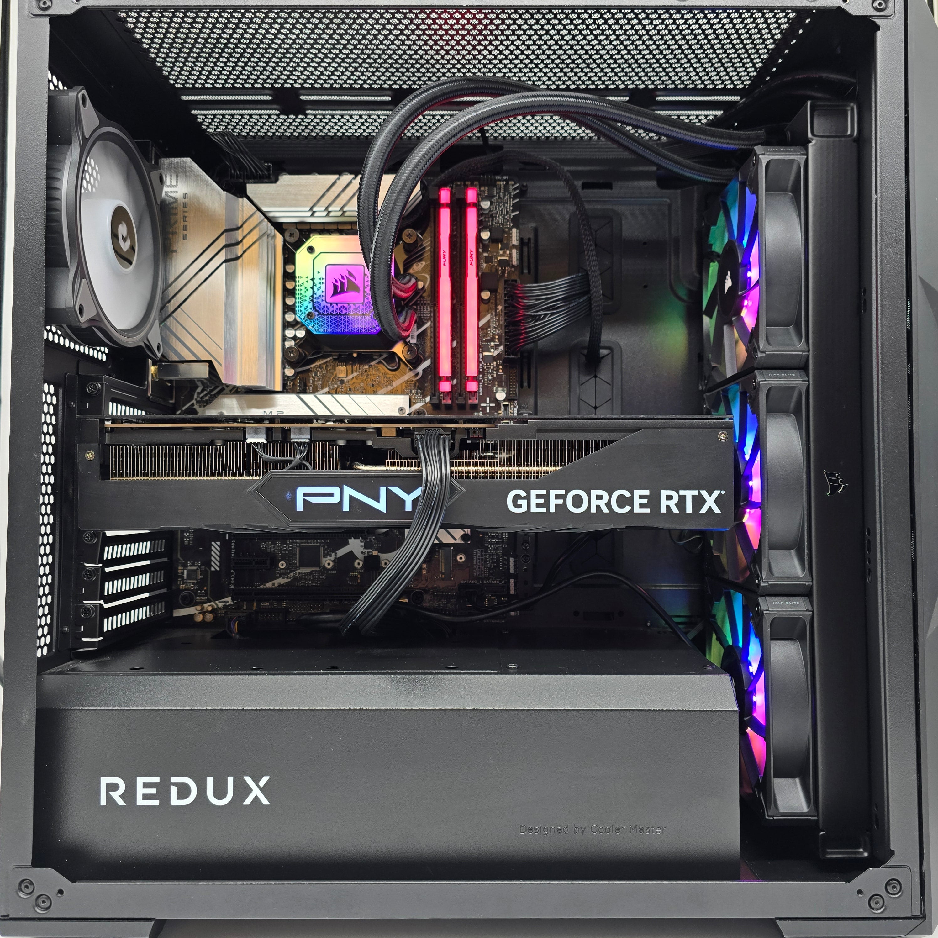 RTX 4090 24GB, Intel i9-13900K, 32GB DDR5, 3TB, Custom High End Liquid Cooled Gaming PC