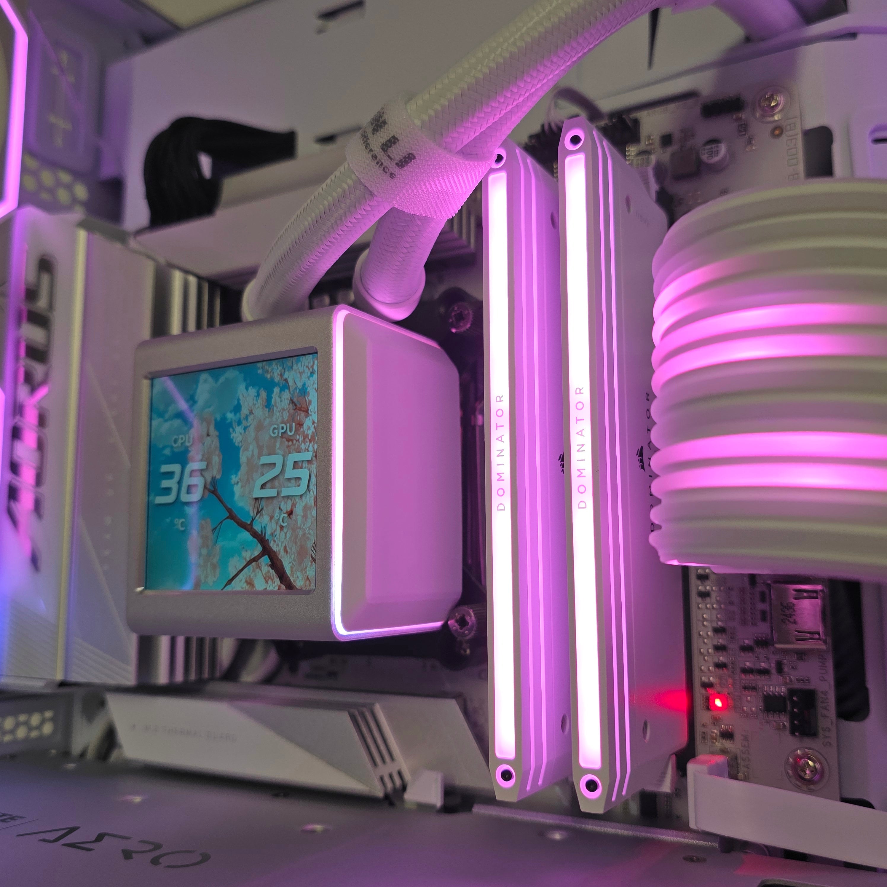 RTX 4090, Ryzen 9800X3D, 4TB NVMe, 48GB 7000MHz DDR5, Custom White Liquid Cooled Gaming PC
