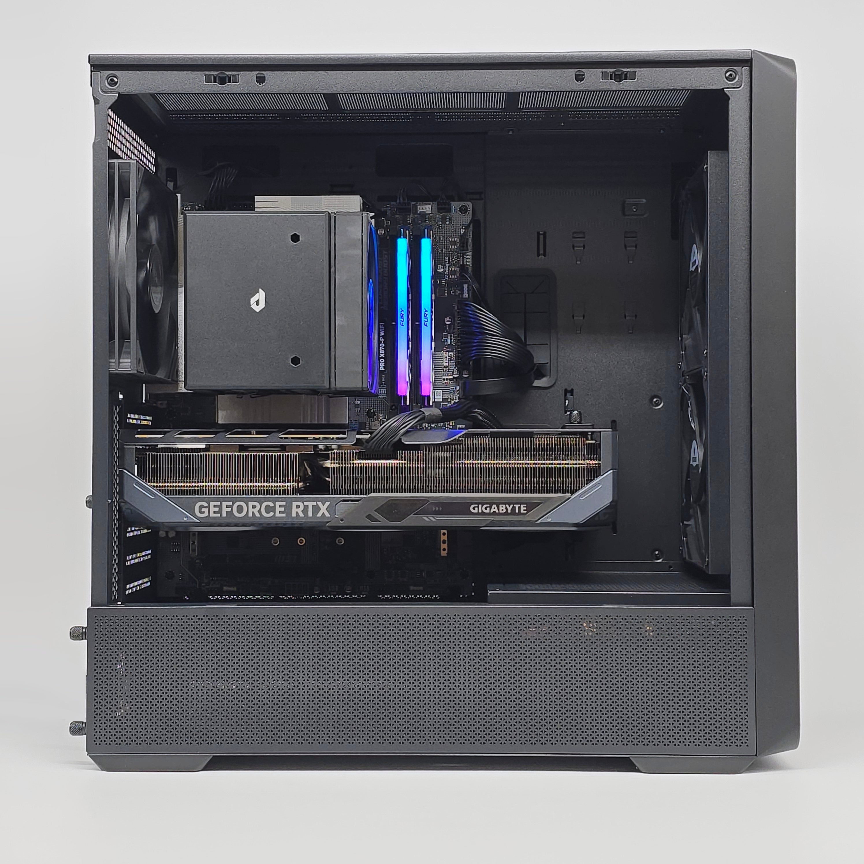 RTX 5070 Ti, Ryzen 9800X3D, 32GB DDR5 RAM, 1TB NVMe SSD, Custom Black Walnut Gaming PC