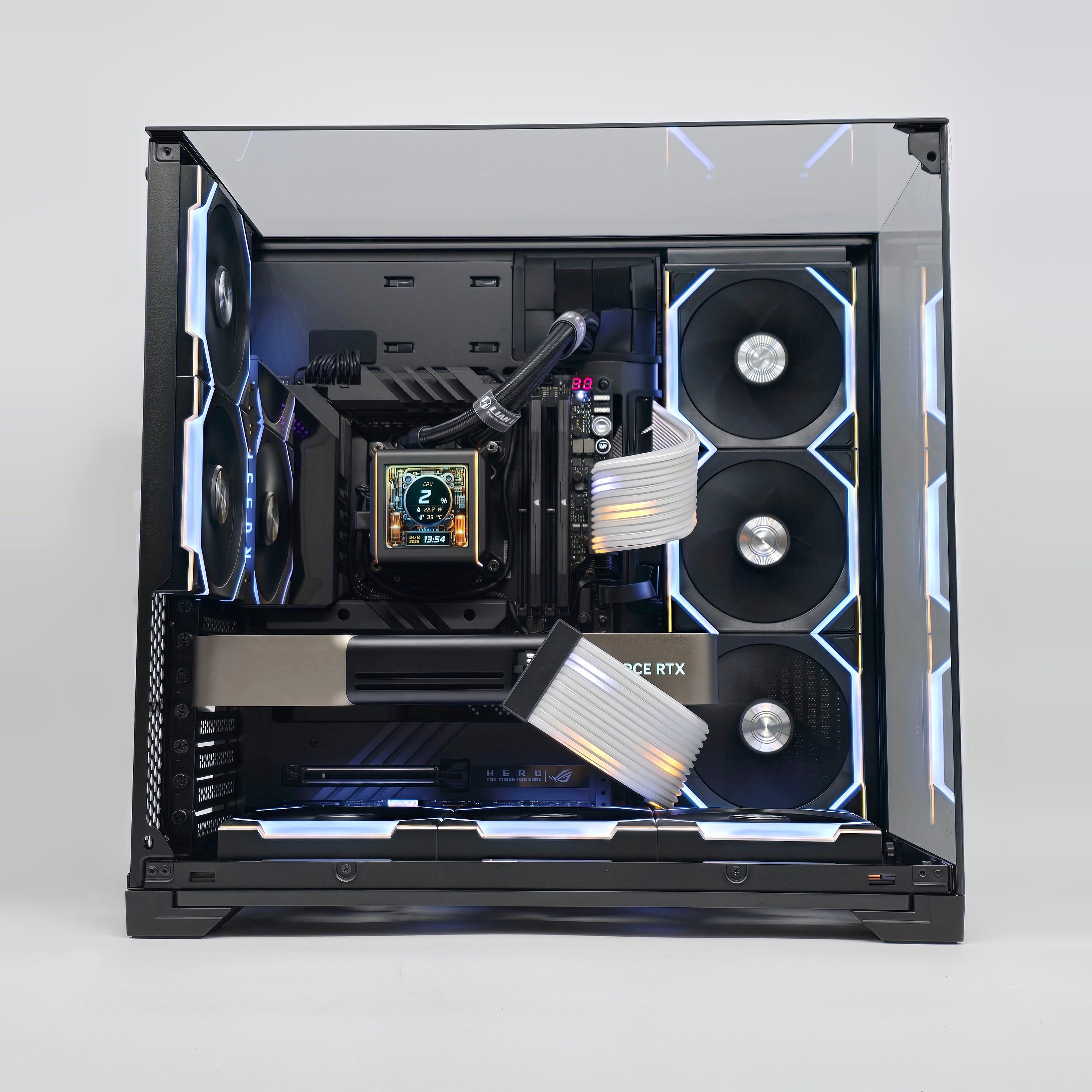 RTX 5080, Ryzen 9800X3D, 64GB DDR5, 2TB NVMe, Custom LCD Liquid Cooled Gaming PC