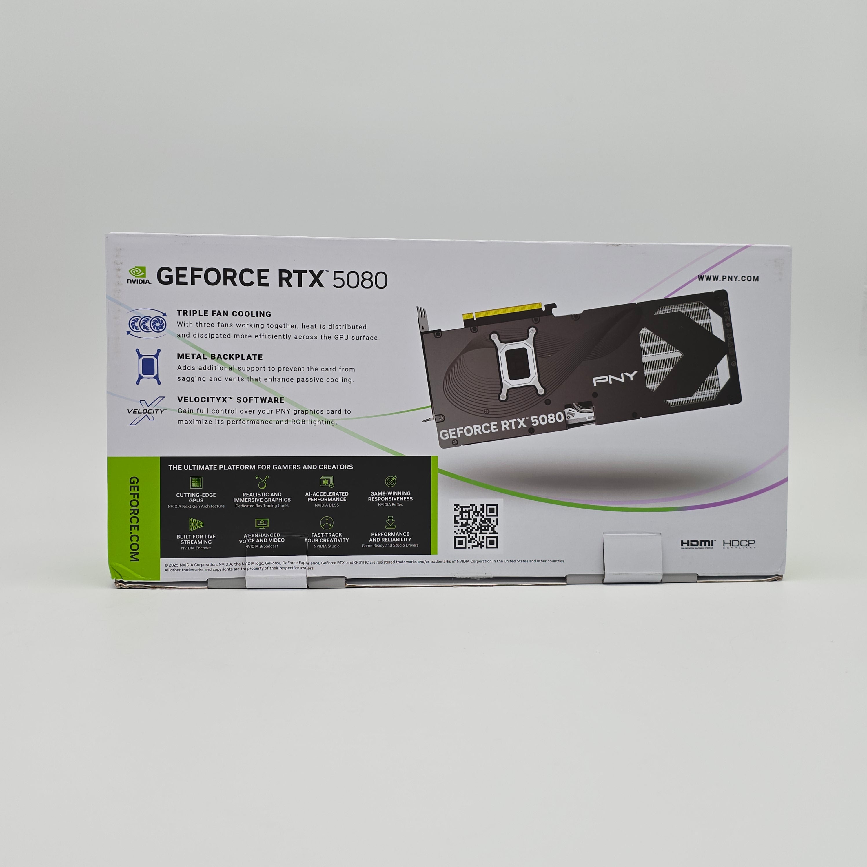 RTX 5080 PNY OC 16GB, NVIDIA Gaming Graphics Card GPU
