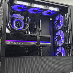 RTX 5080, Ryzen 9800X3D, 4TB NVMe SSD, 32GB RAM, Custom Black Liquid Cooled Gaming PC
