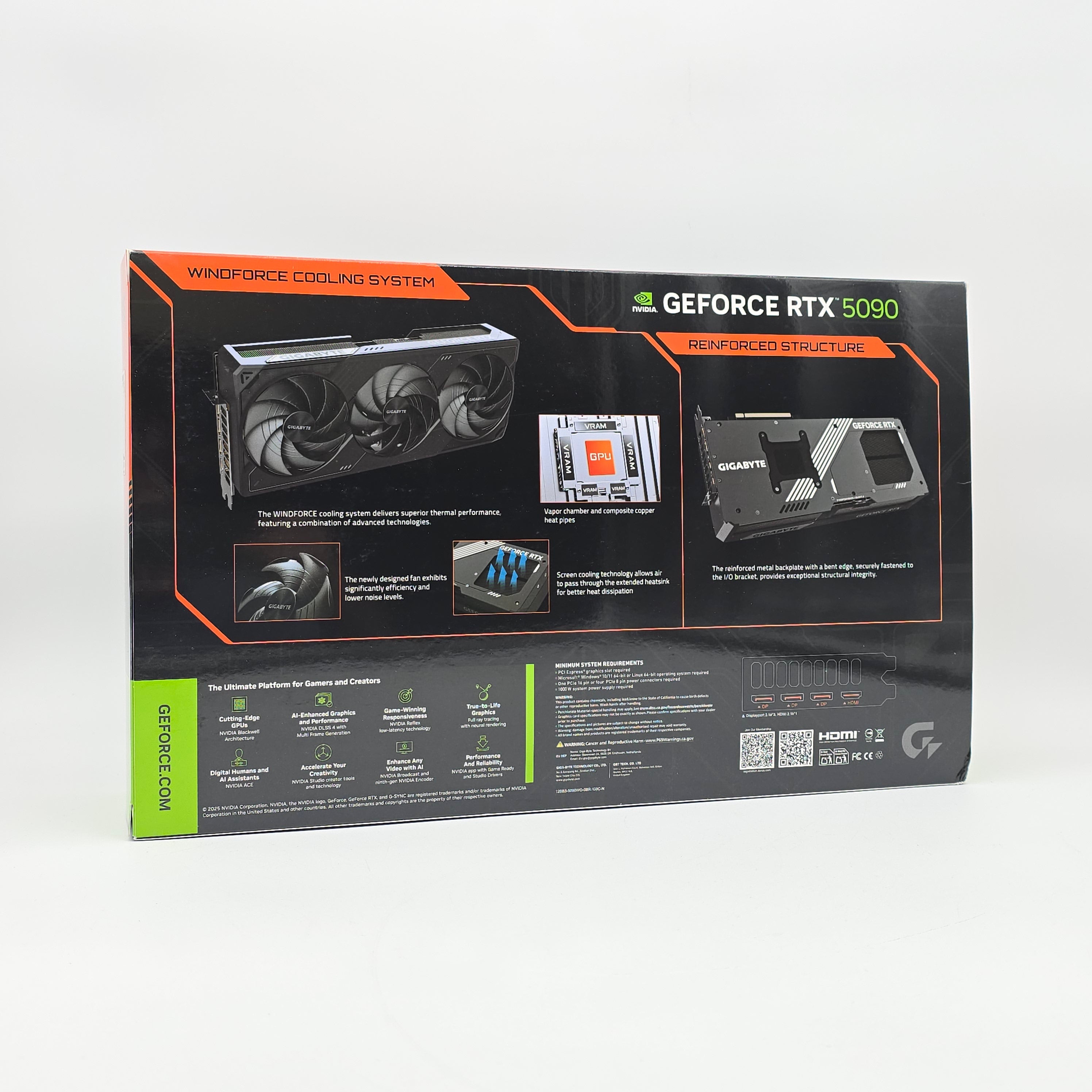 RTX 5090 Gigabyte Windforce OC 32GB, NVIDIA Gaming Graphics Card GPU, New Sealed