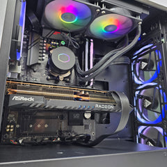 AMD RX 7900 GRE, Ryzen 5700G, 32GB RAM, 1TB NVMe, Custom Liquid Cooled Gaming PC