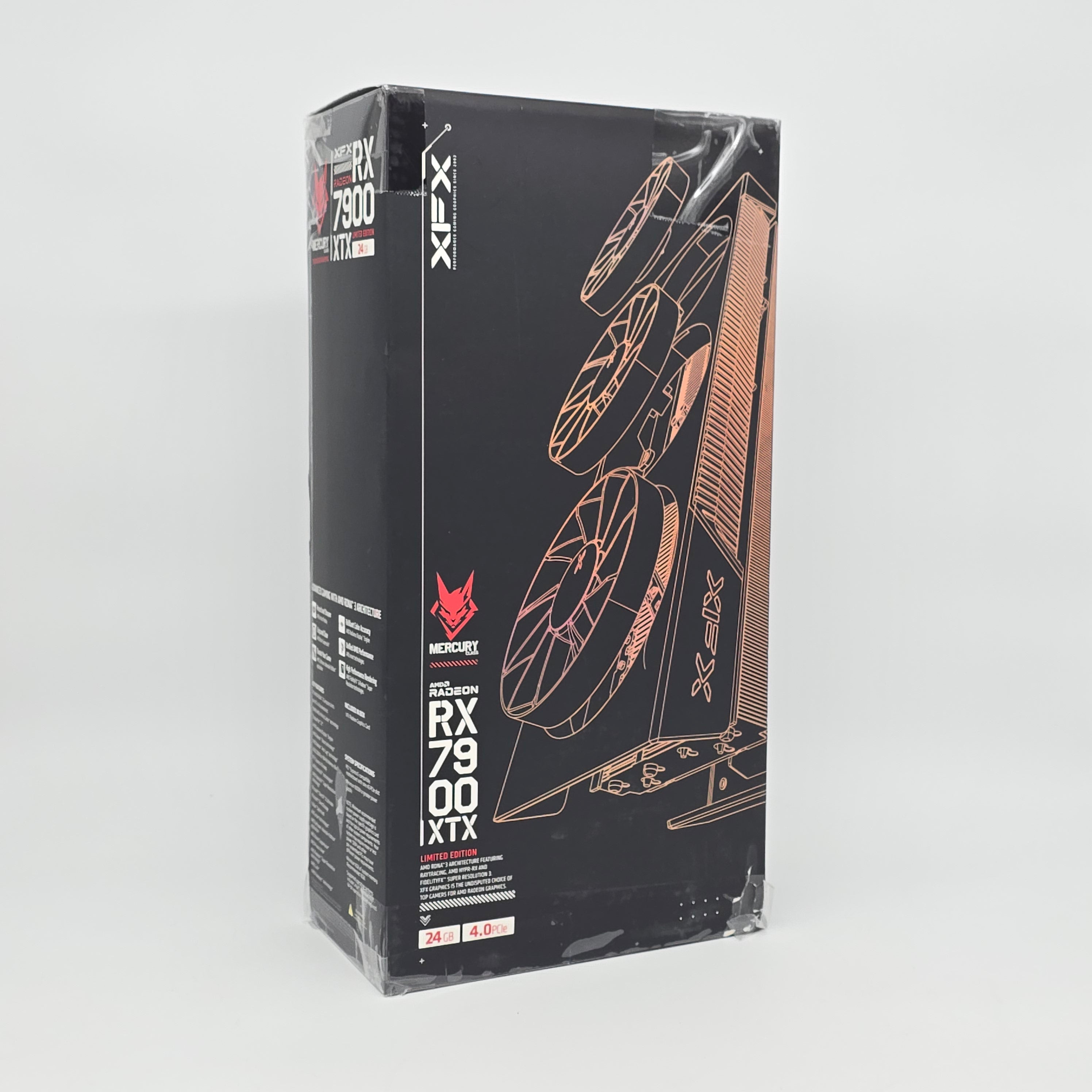 RX 7900 XTX XFX Mercury Magnetic Air 24GB LE, AMD Gaming Graphics Card GPU, 7900XTX