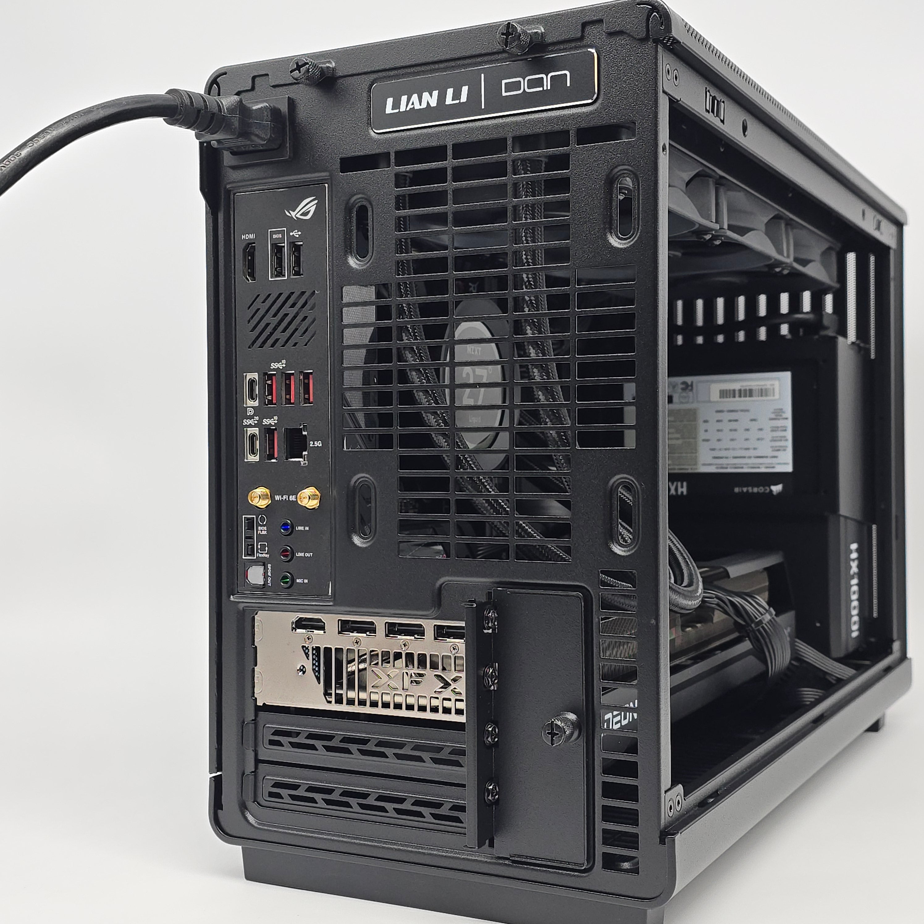 RX 9070 XT, Ryzen 7 9800X3D, 32GB DDR5, 2TB NVMe, Custom Mini-ITX Liquid Cooled Gaming PC