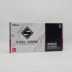 RX 9070 XT ASRock Steel Legend OC 16GB White, AMD Radeon Gaming Graphics Card GPU, 9070XT