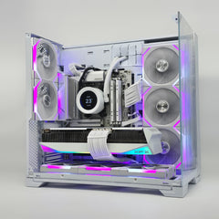 RX 9070 XT, Ryzen 7 7800X3D, 64GB DDR5, Custom Liquid Cooled White Gaming PC