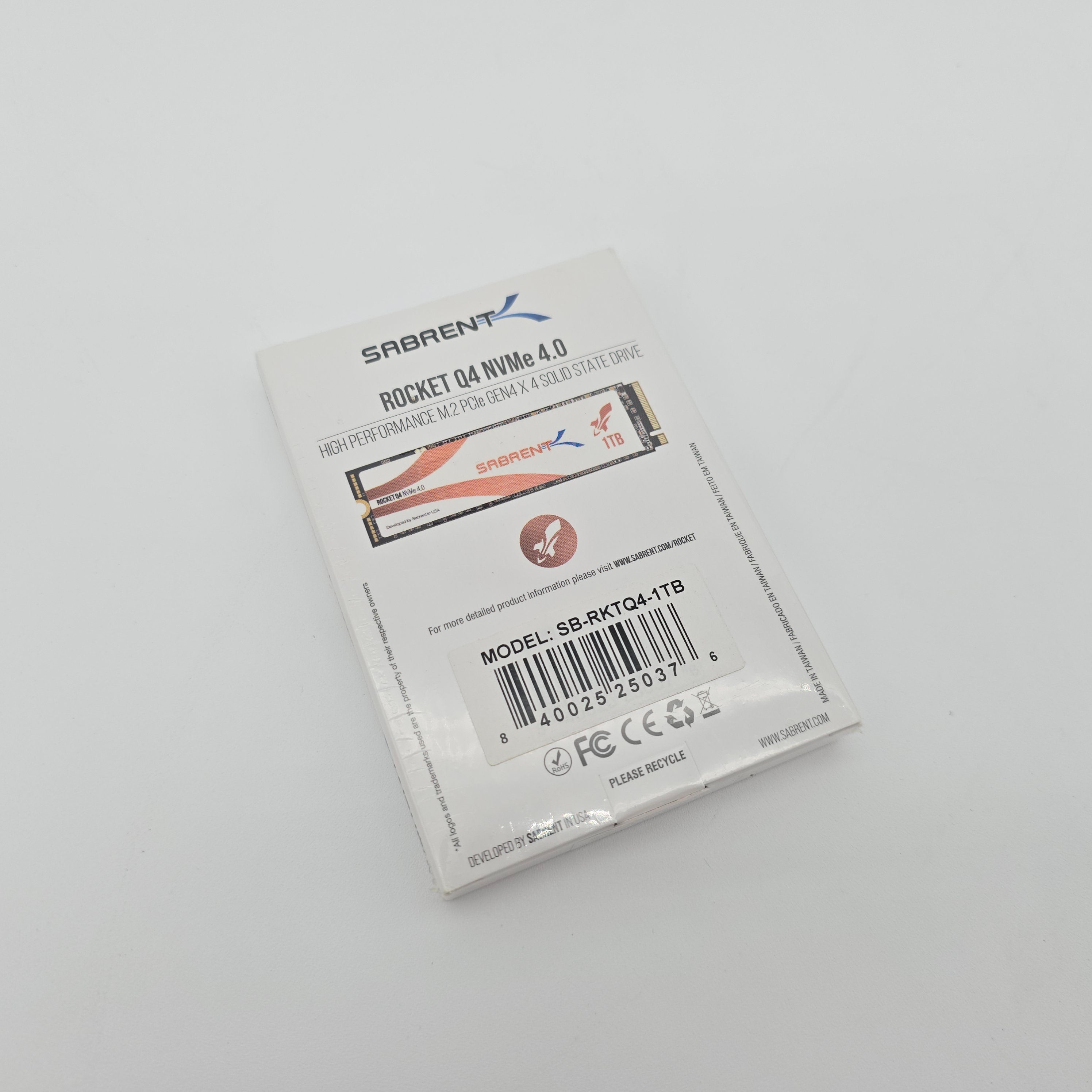 1TB Sabrent Rocket Q4 NVMe SSD, Gen 4 PCIe NVMe SSD, Brand New Sealed