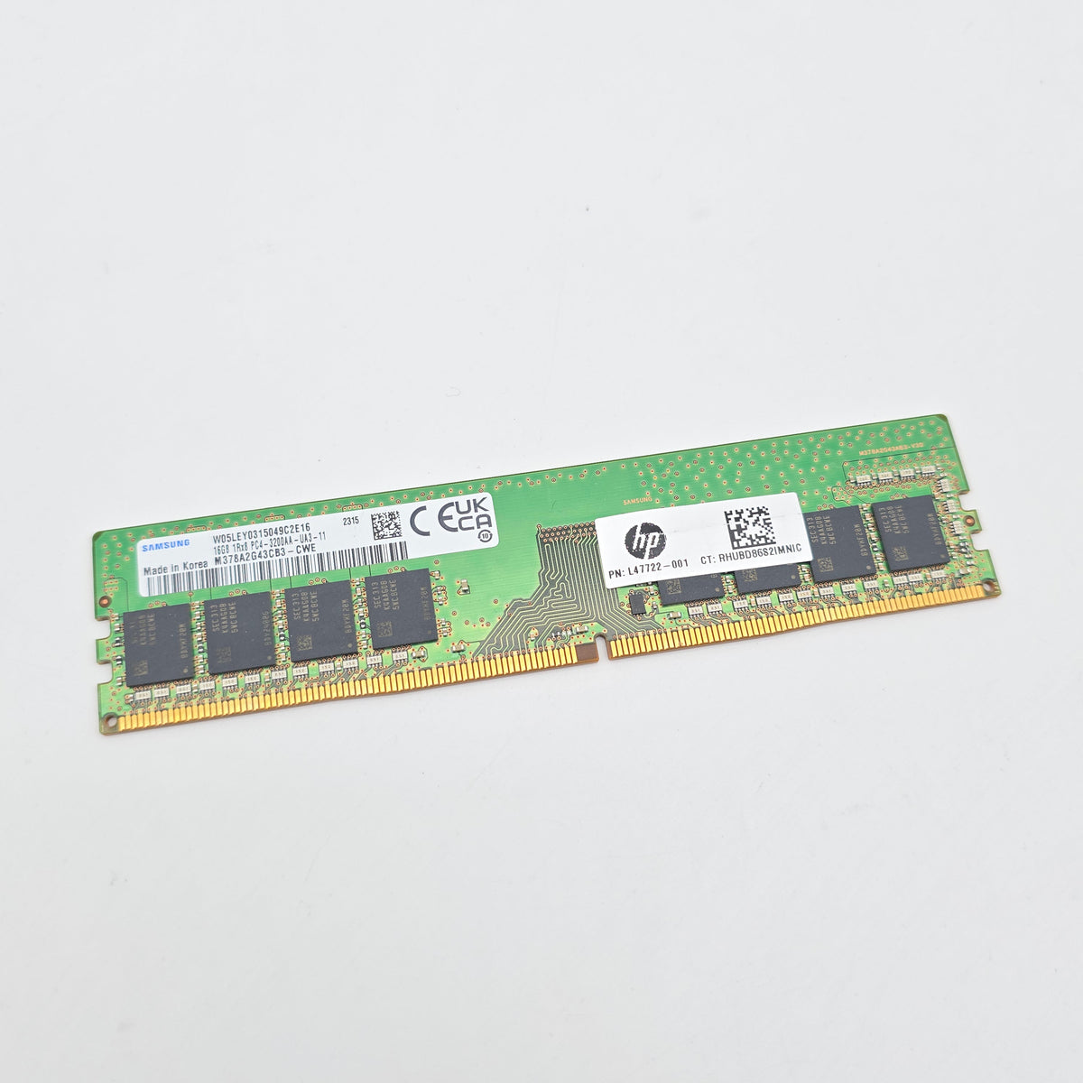 Samsung 16GB DDR4, 3200MHz, UDIMM Desktop Memory RAM
