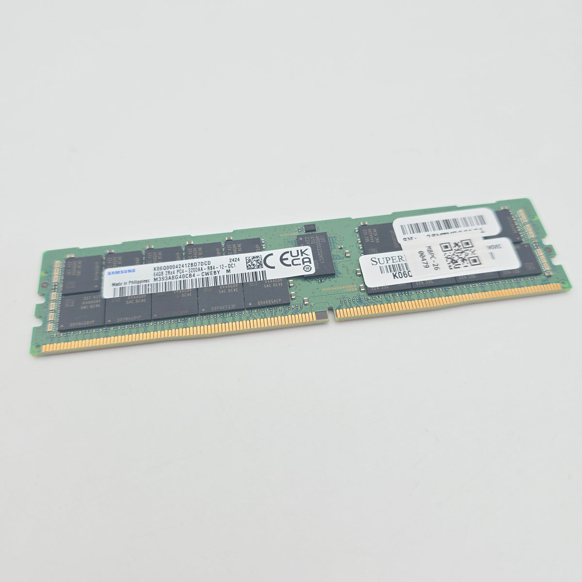 Samsung 64GB DDR4, 3200MHz, RDIMM Server Workstation Memory RAM (1x64GB)