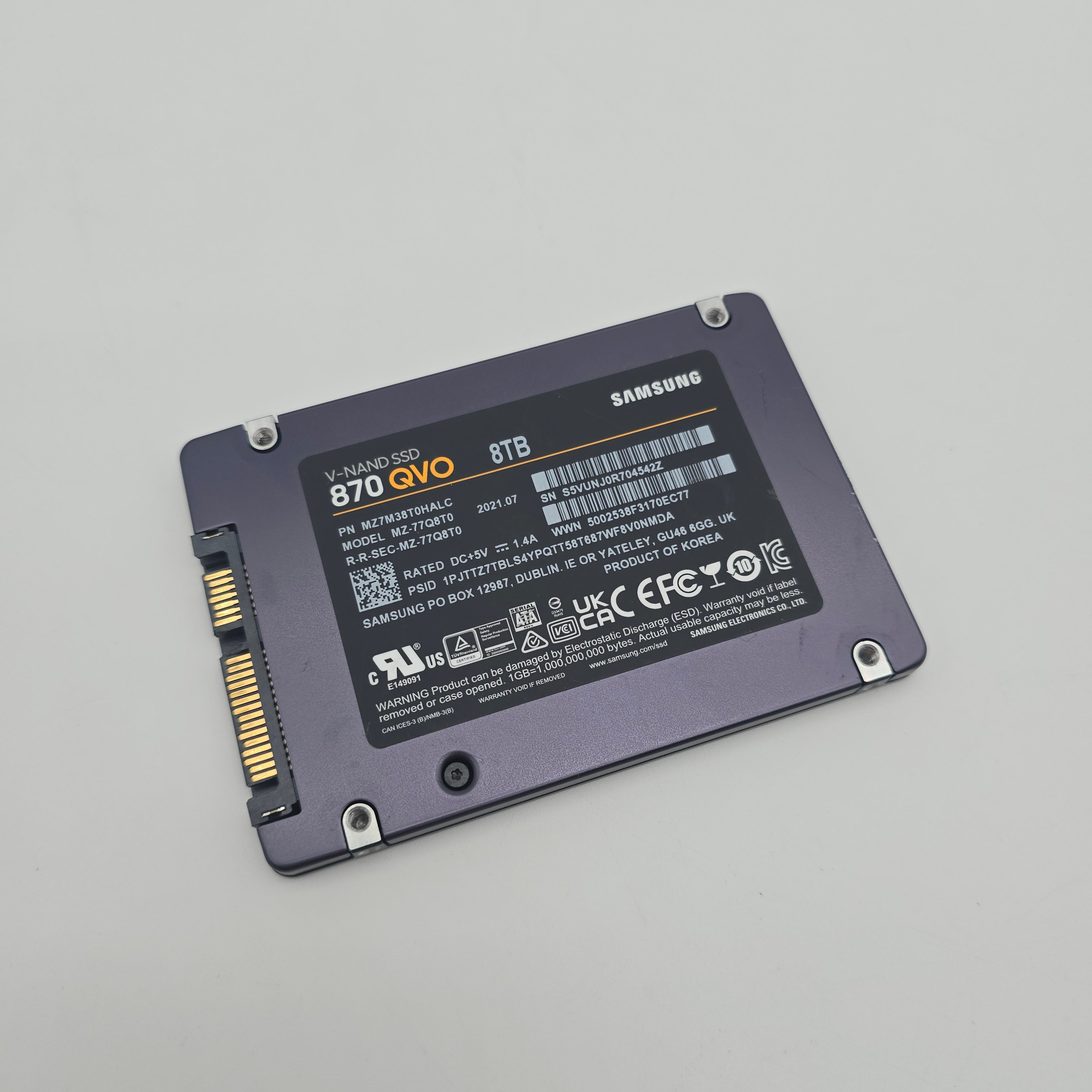 Samsung 870 QVO 8TB SATA SSD Storage