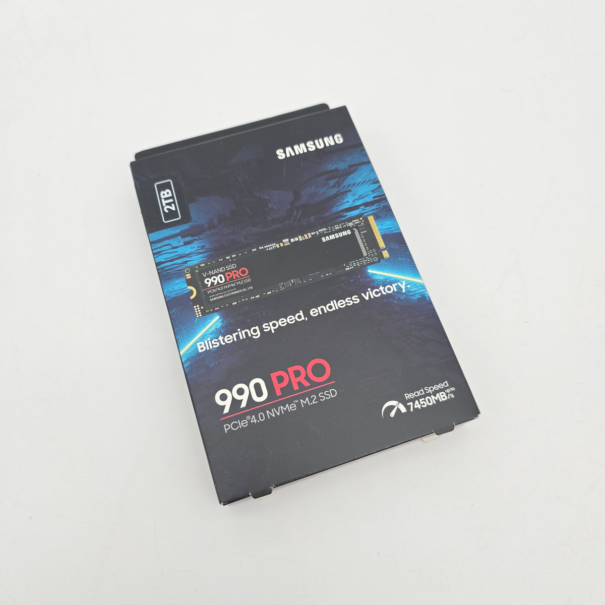 Samsung 990 Pro 2TB NVMe SSD, M.2 PCIe Gen4, 7,450 MB/s