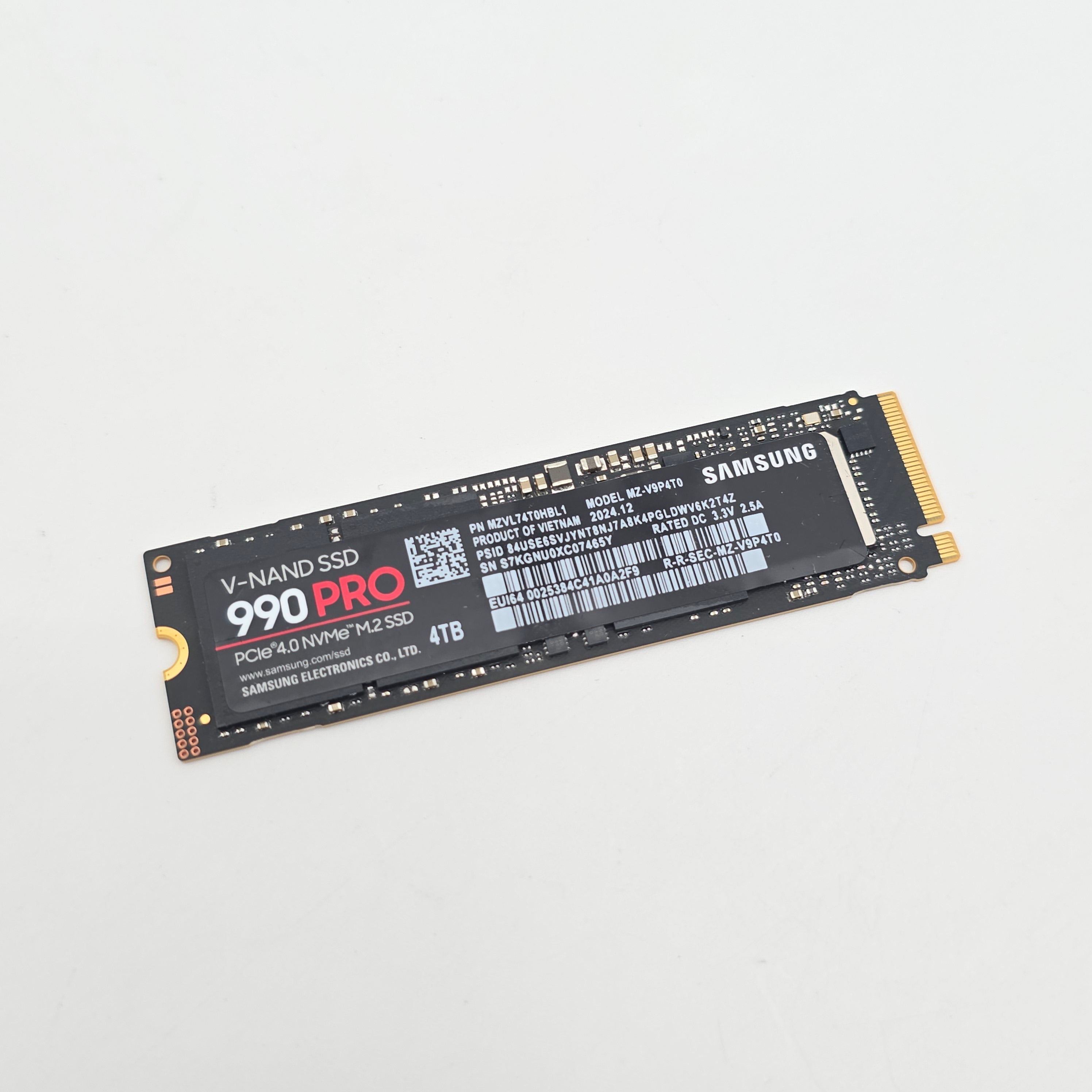 Samsung 990 Pro 4TB, M.2 NVMe SSD Storage