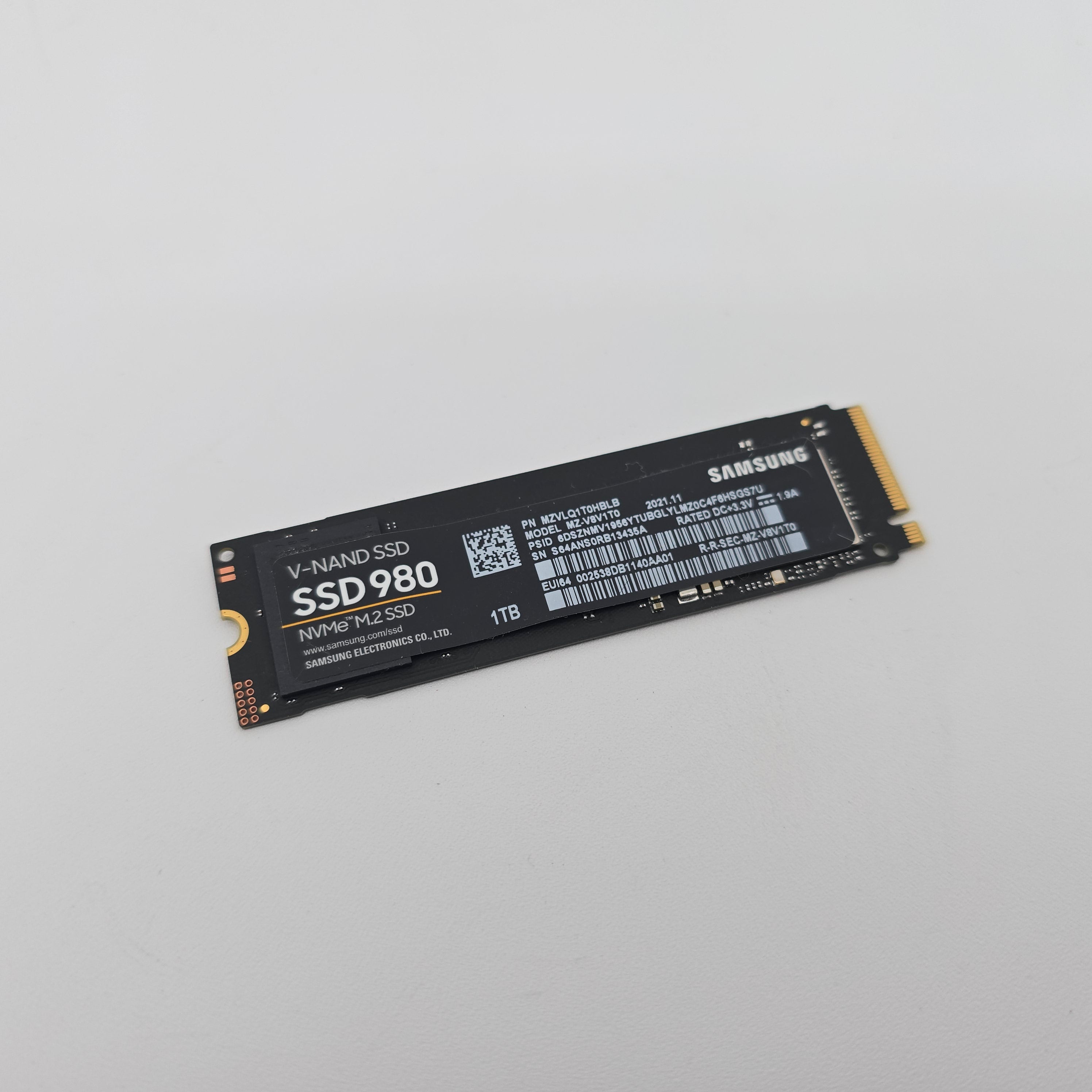 Samsung SSD 980 1TB, NVMe M.2 SSD