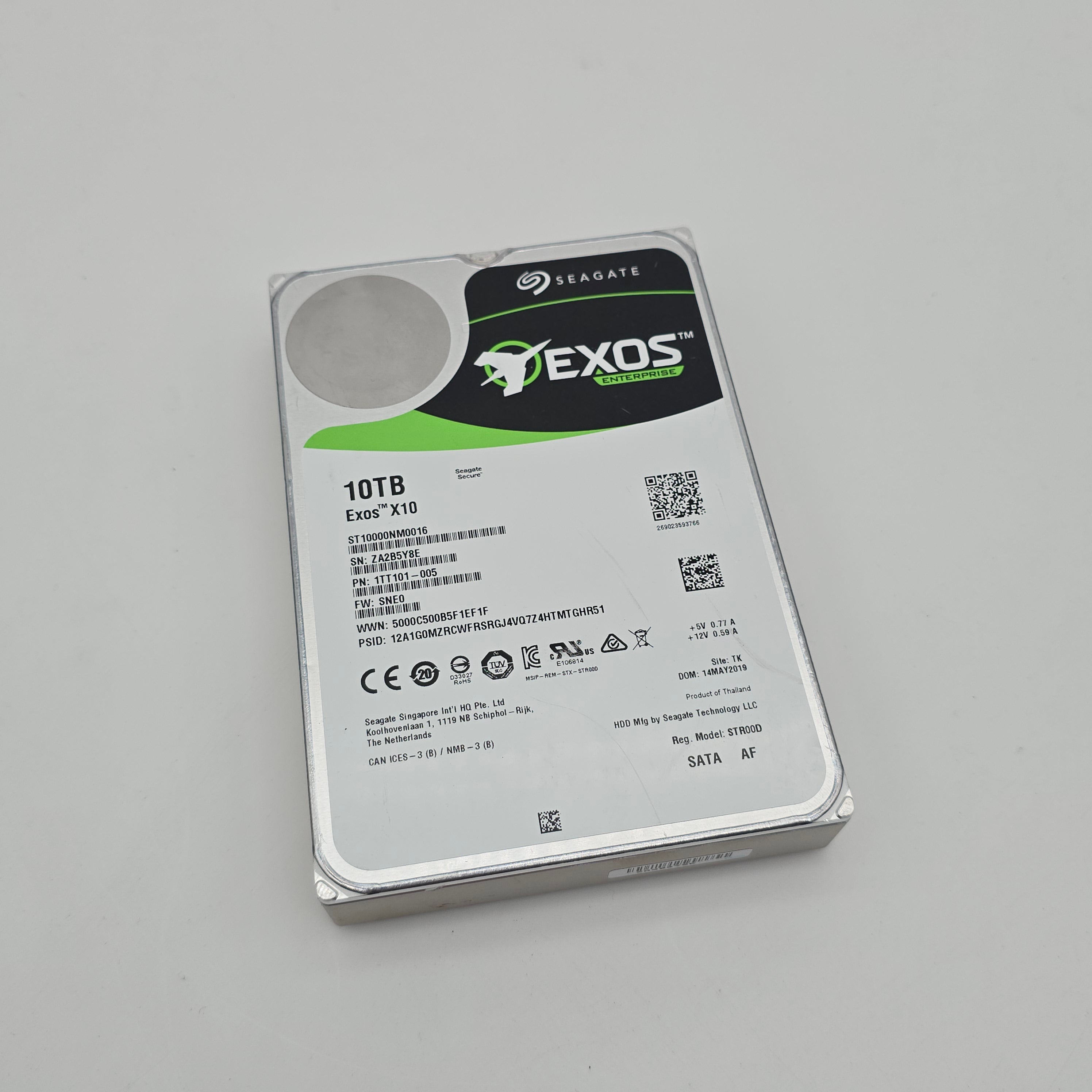 Seagate Exo Enterprise X10 10TB Hard Drive Storage HDD, DEAD, For Parts/As Is