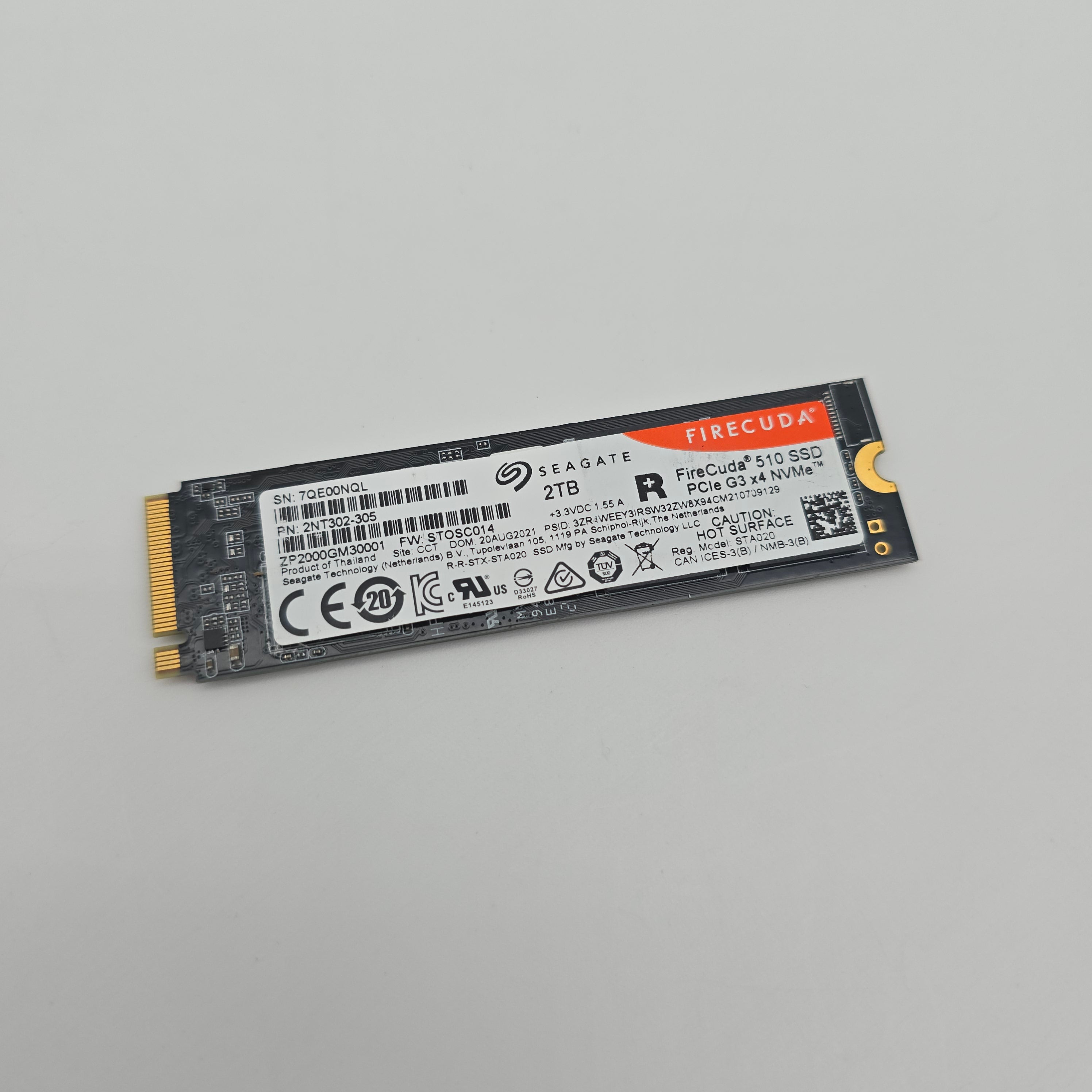 Seagate Firecuda 510 2TB, M.2 NVMe SSD Storage
