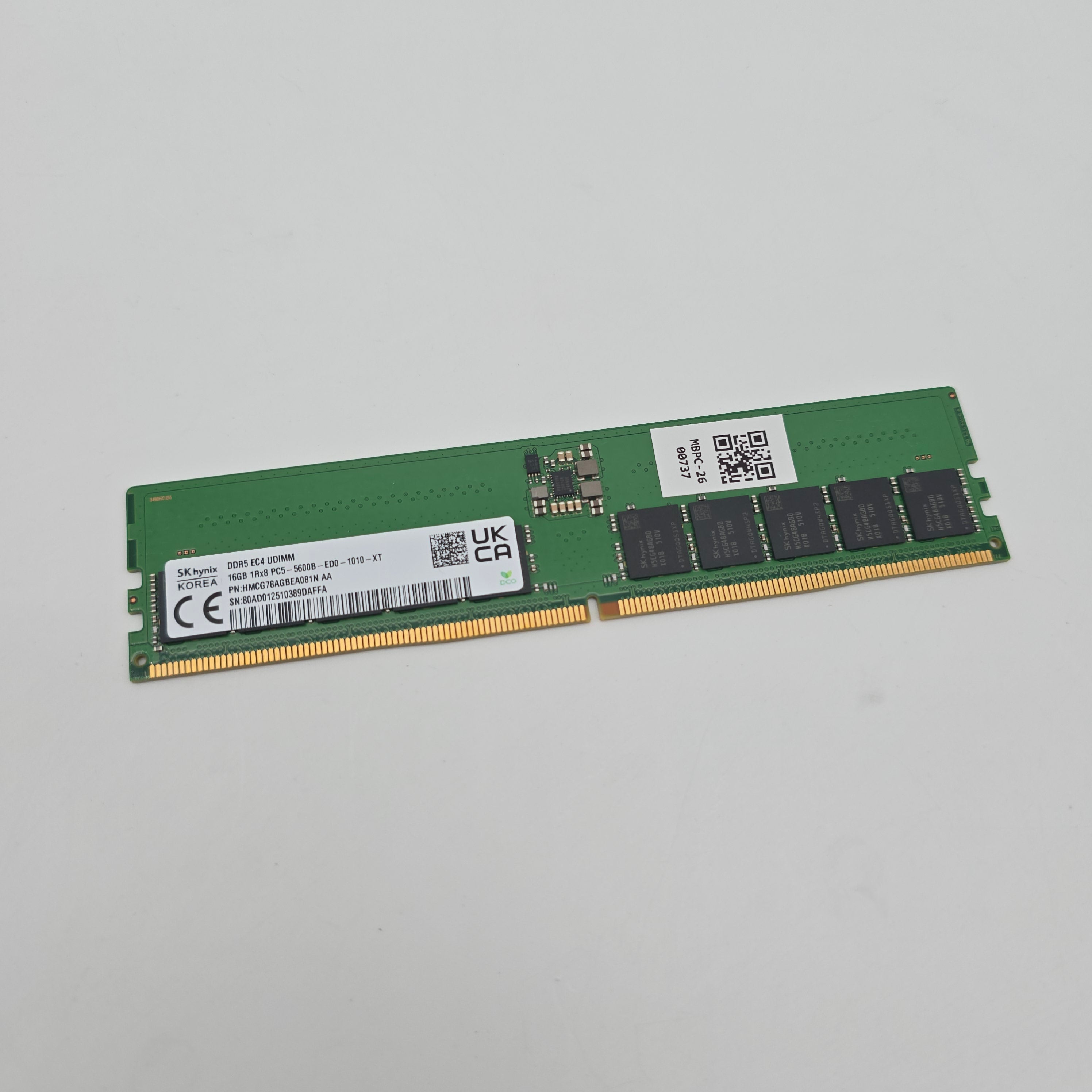 SK Hynix 16GB DDR5, 5600MHz, UDIMM Memory RAM
