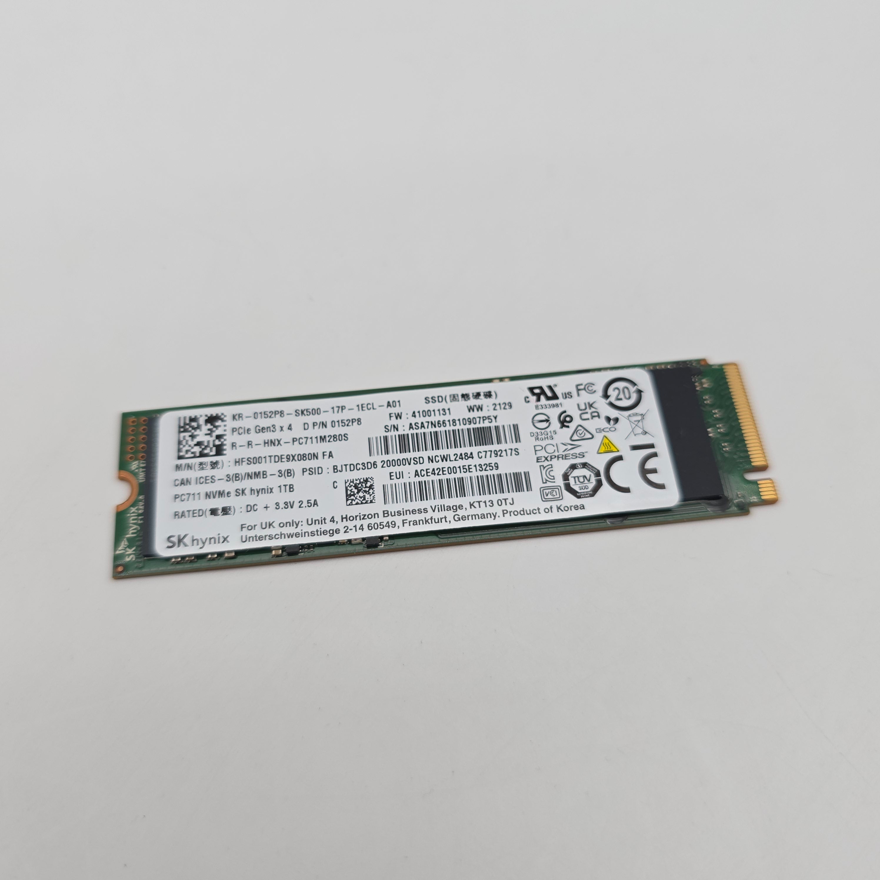 SK Hynix 1TB M.2 NVMe SSD Storage