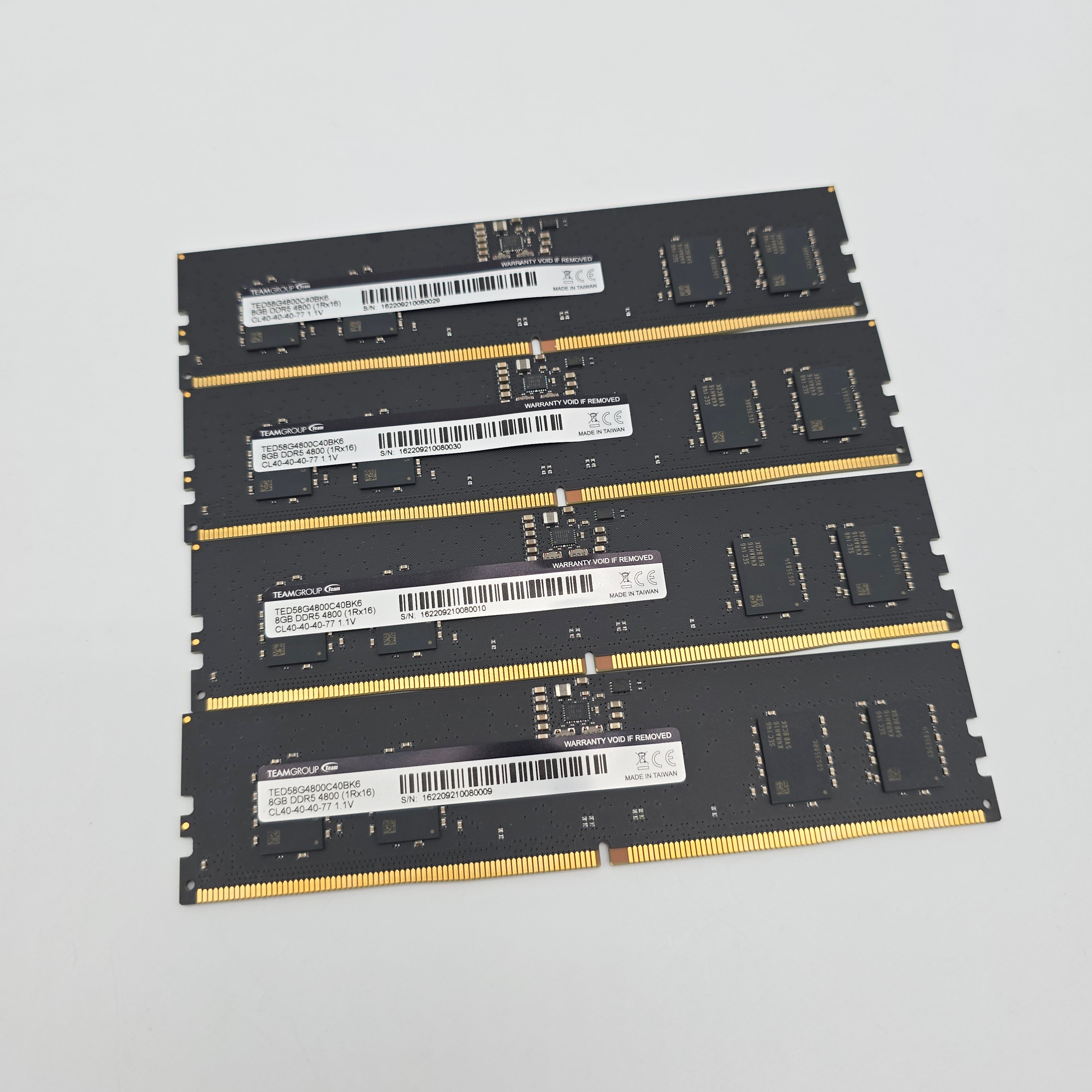 TeamGroup Elite 32GB DDR5, 4x8GB 4800MHz, CL40-40-40-77, UDIMM Memory RAM (4x8GB)