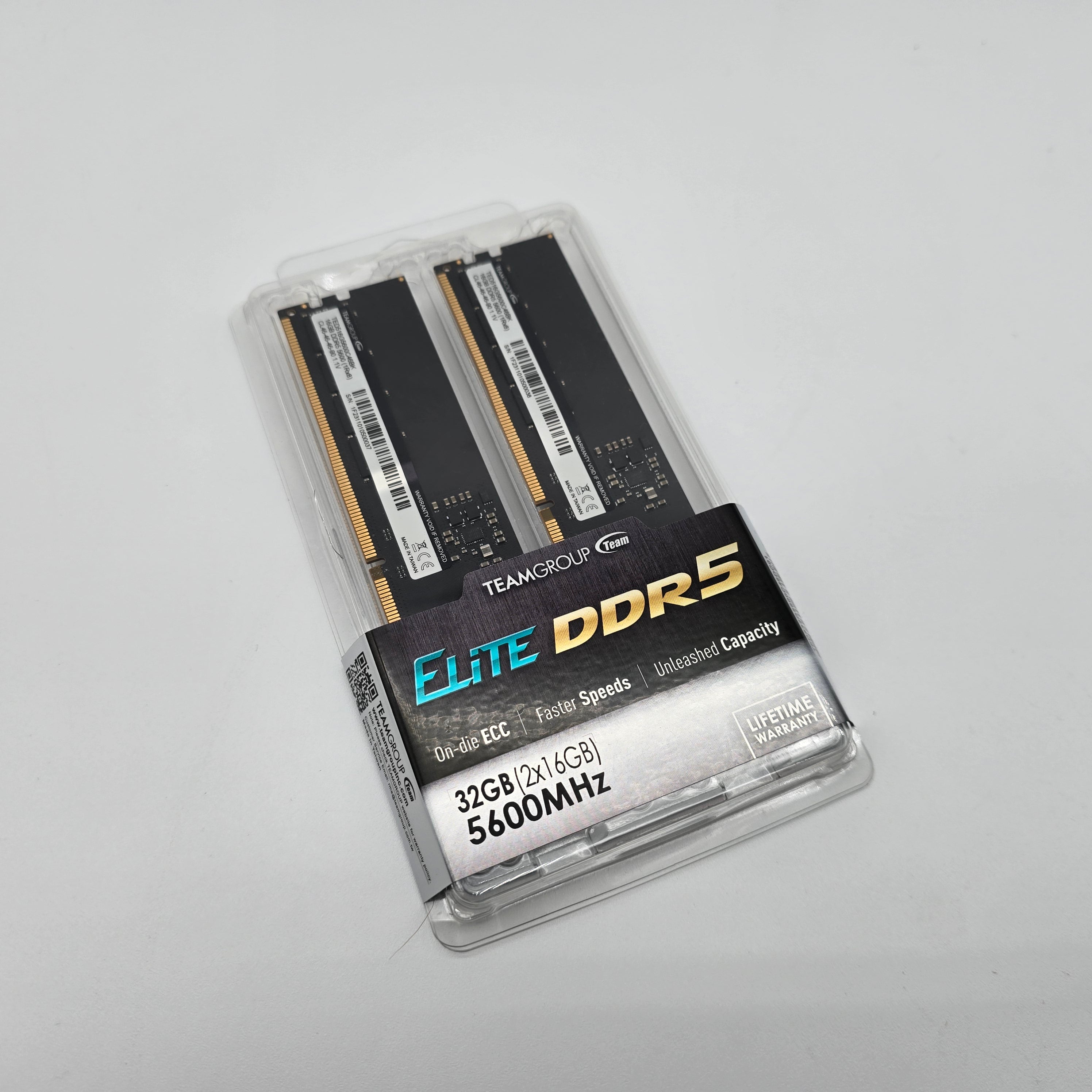 32GB DDR5 RAM 5600MHz, Teamgroup Elite, 2x16GB Sticks, Brand New Sealed