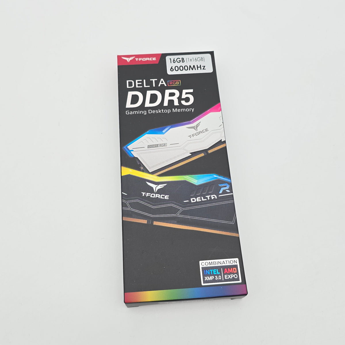 TeamGroup T-Force Delta RGB 16GB DDR5, 6000MHz, Desktop Gaming Memory RAM (1x16GB)