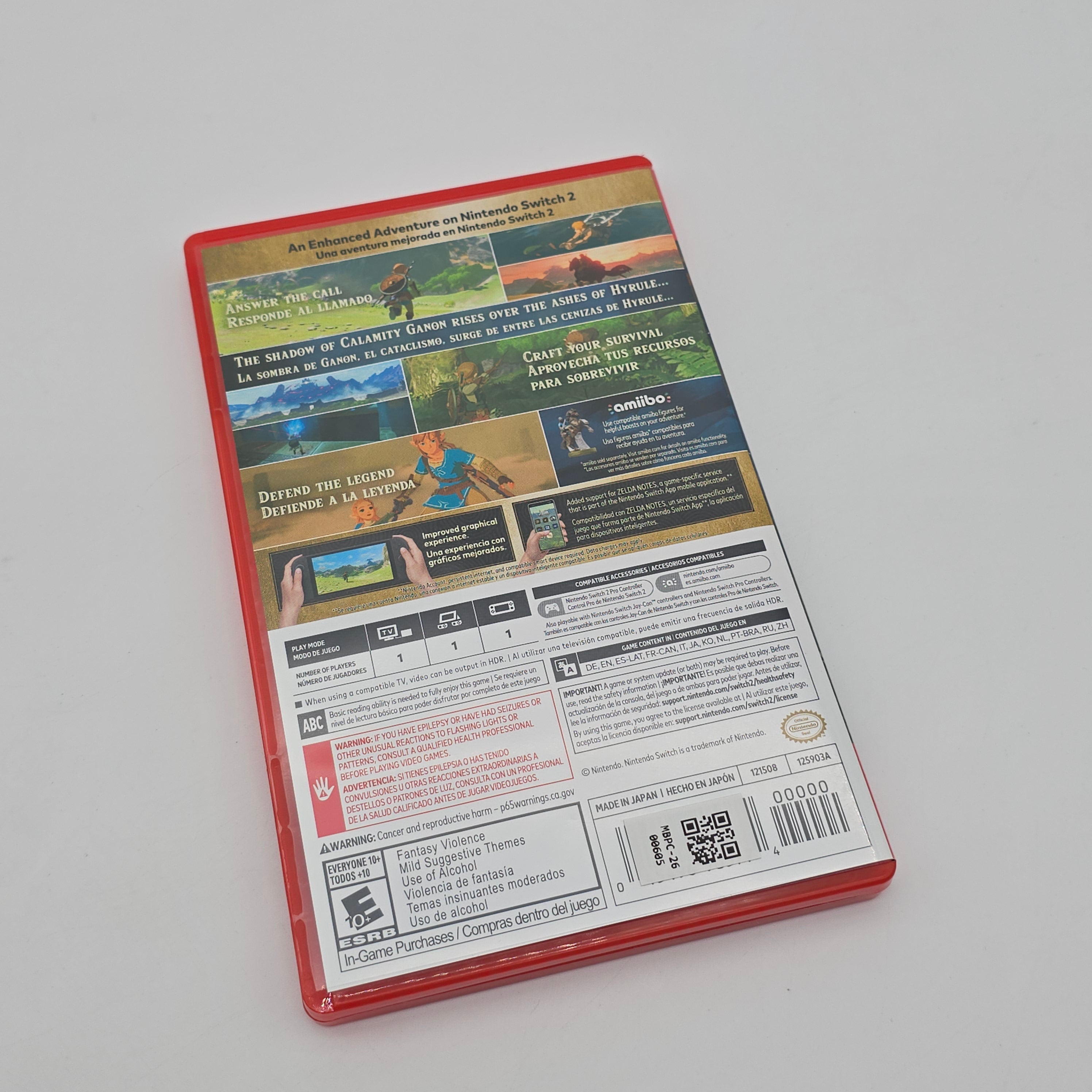 The Legend of Zelda: Breath of the Wild Switch 2 Edition, Nintendo Switch 2 Game Cartridge
