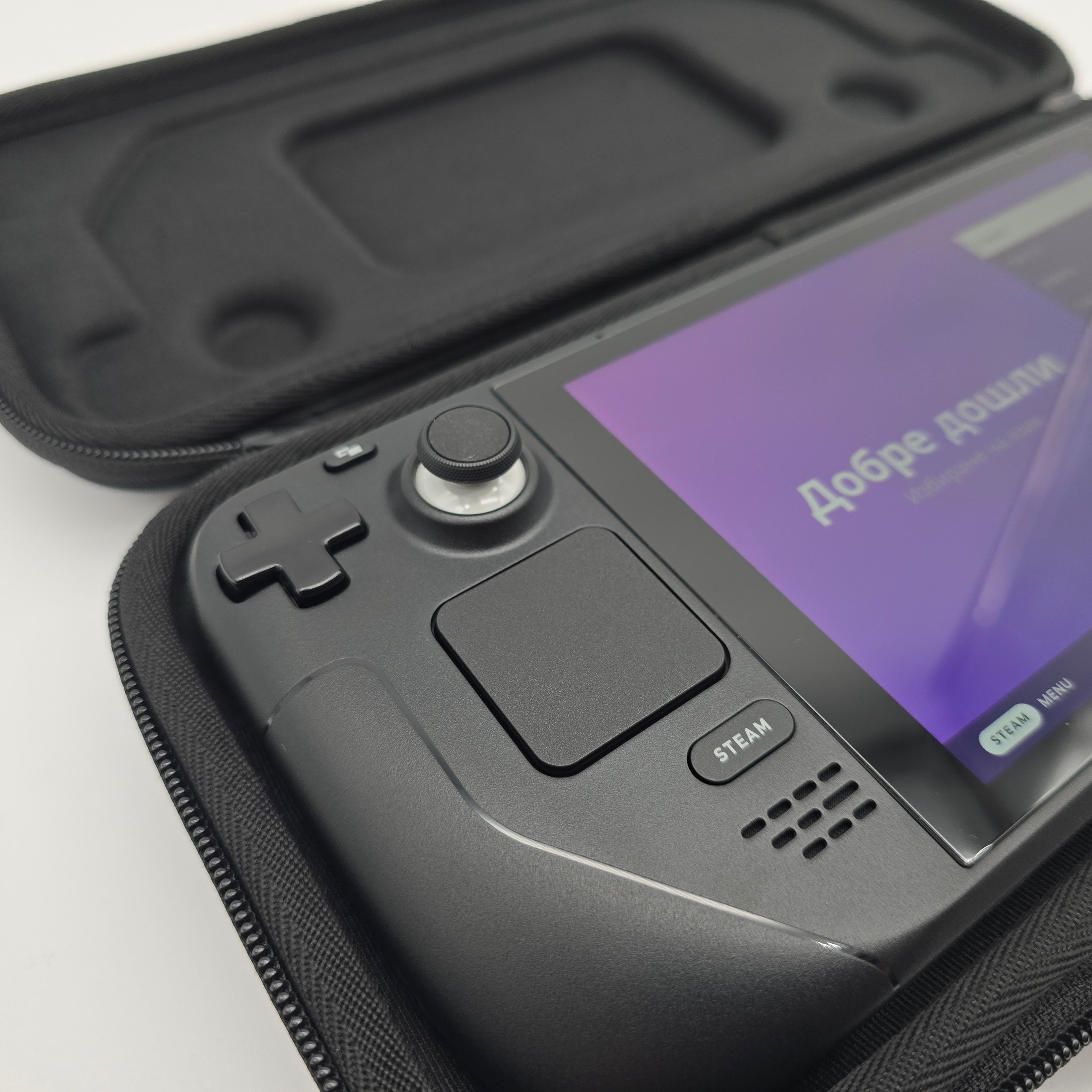 Valve Steam Deck LCD 64GB, Like New, w/ Aftermarket Purple Transparent Backplate and Case