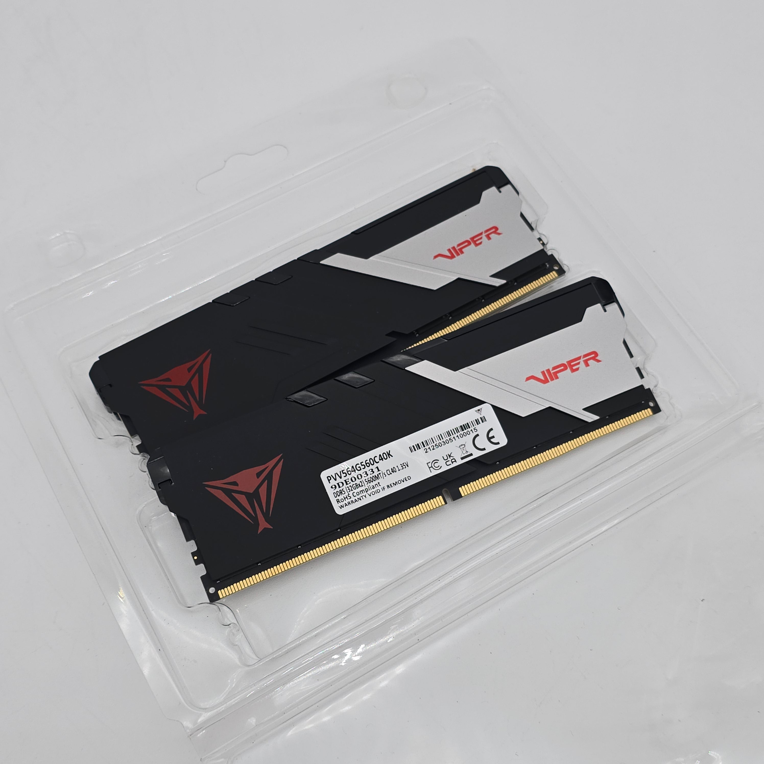 Patriot Viper 64GB DDR5 RAM 5600MHz, CL40, 2x32GB Memory Kit