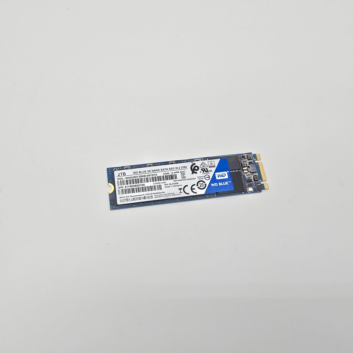 Western Digital WD Blue 3D 2TB, NVMe SSD Storage
