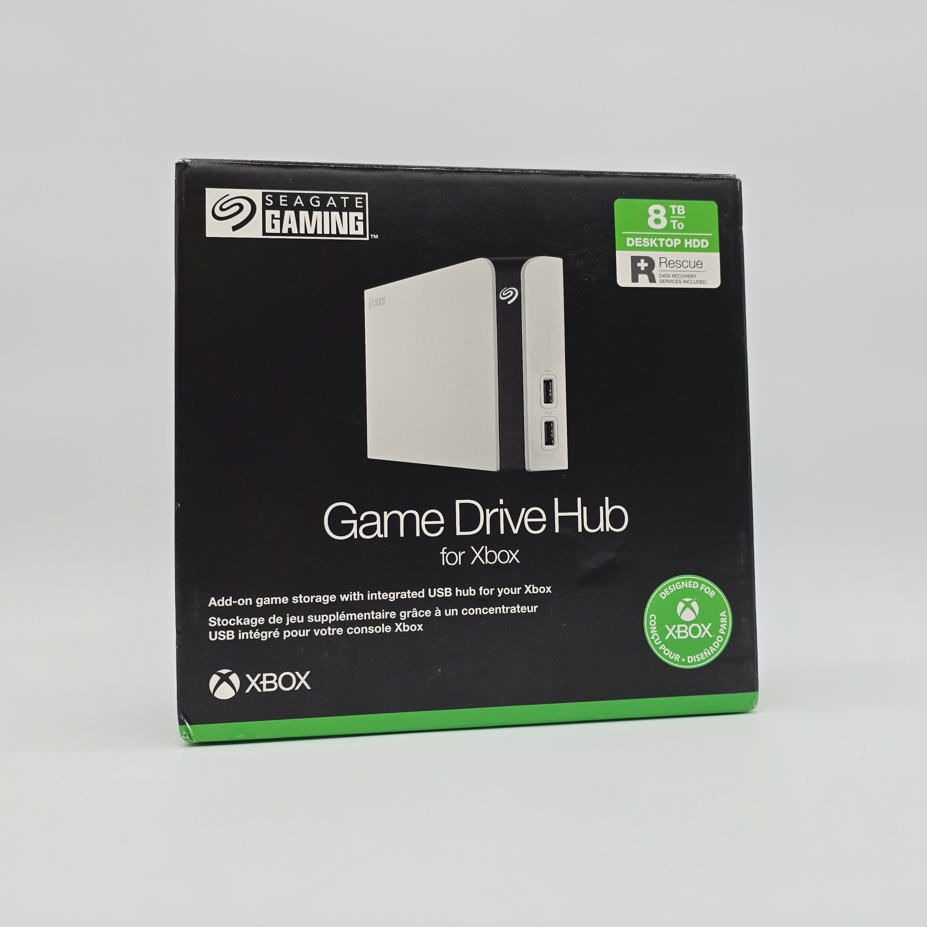 Seagate Game Drive Hub for Xbox 8TB Storage, External Hard Drive, White