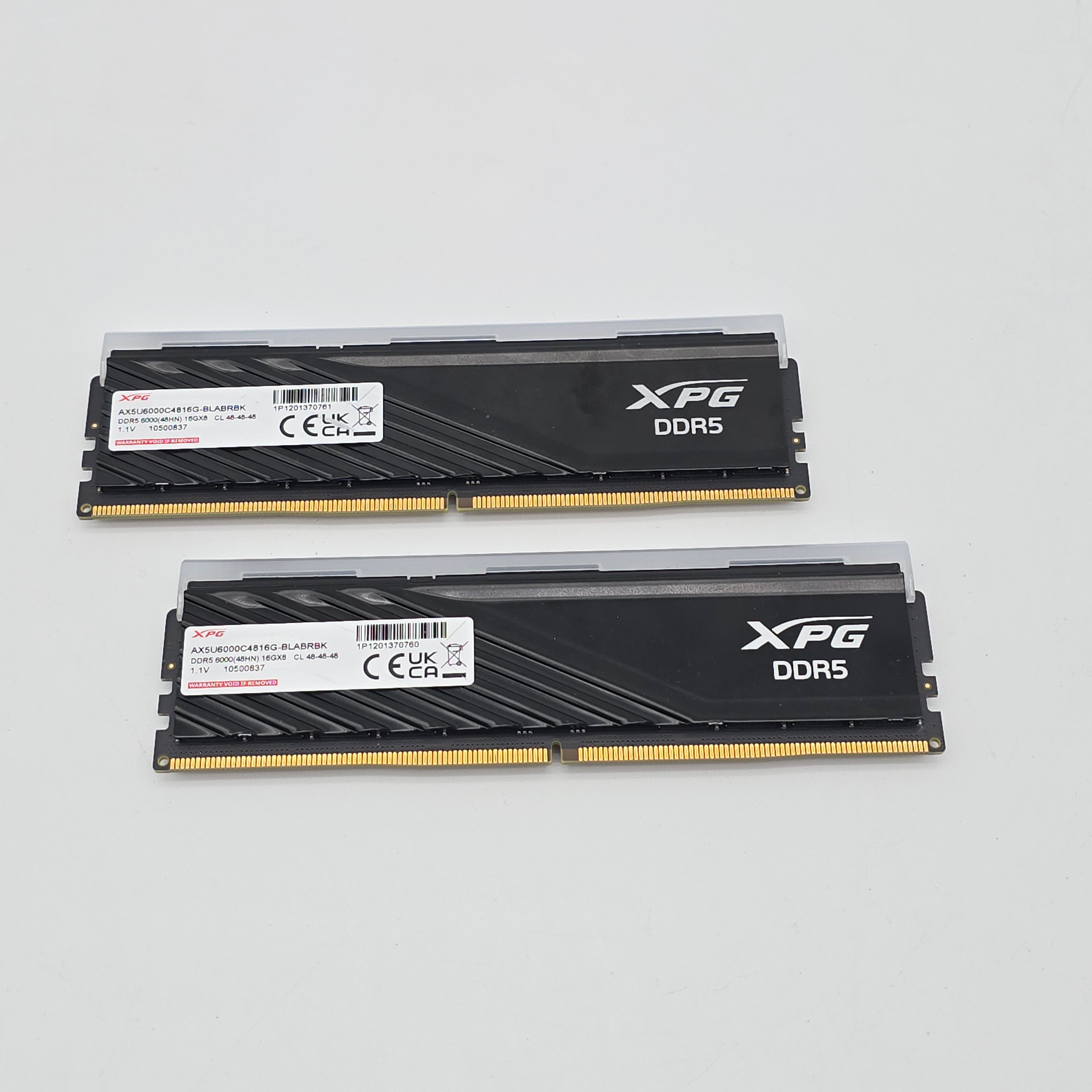 XPG Lancer Blade RGB 32GB DDR5, 6000MHz, CL48, Desktop Gaming Memory RAM (2x16GB)